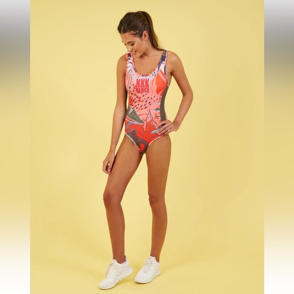RARE Gymshark x Nikki B Printed Plunge Bodysuit - Picture 2 of 16